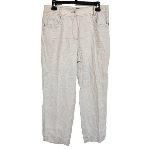 Olsen Europe Anna wide leg linen pants - Picture 2 of 11